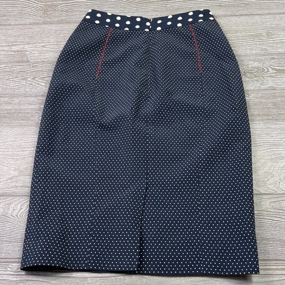 YOANA BARASCHI Polka Dot Pencil Skirt - Office Siren Prep School - Picture 2 of 6